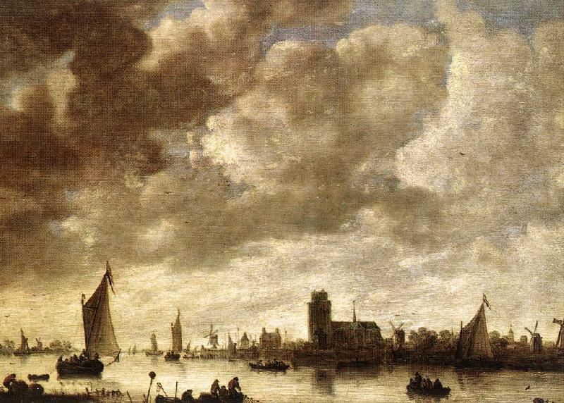GOYEN, Jan van View of the Merwede before Dordrecht sdg oil painting image
